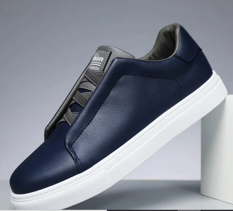 "StridePro™ Men's Non-Slip Solid Color Fashion Sneakers – Comfortable for Everyday Wear