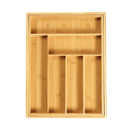 Bamboo Cutlery Organizer