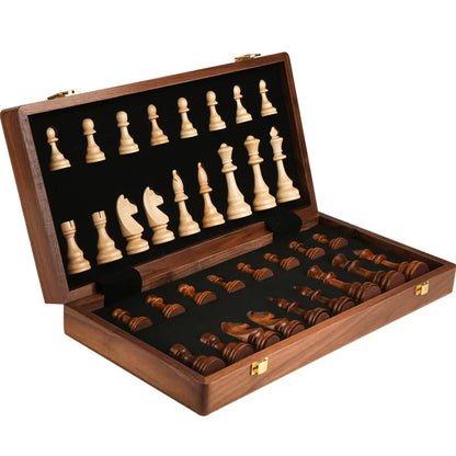 Large Wooden Folding Chess Set