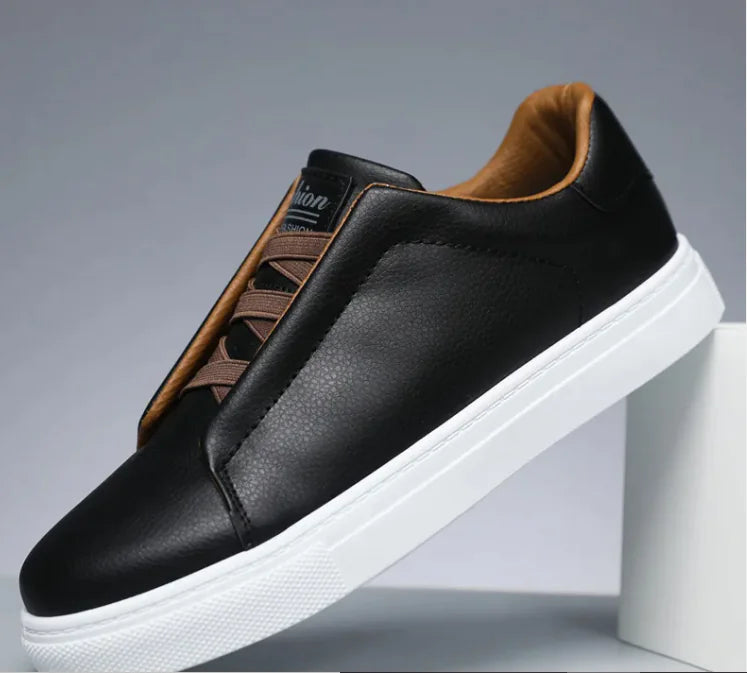 "StridePro™ Men's Non-Slip Solid Color Fashion Sneakers – Comfortable for Everyday Wear