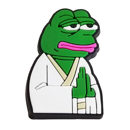 Pepe Frog Croc Charms