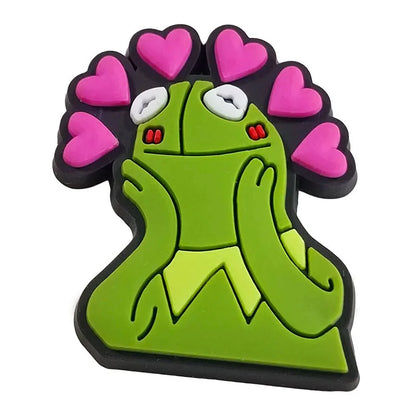 Pepe Frog Croc Charms