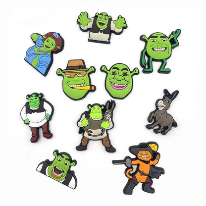 Shrek 10pcs Croc Charms