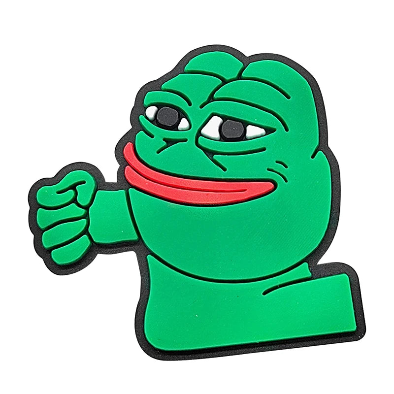 Pepe Frog Croc Charms