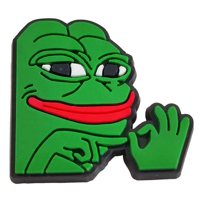 Pepe Frog Croc Charms