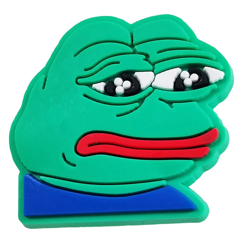 Pepe Frog Croc Charms