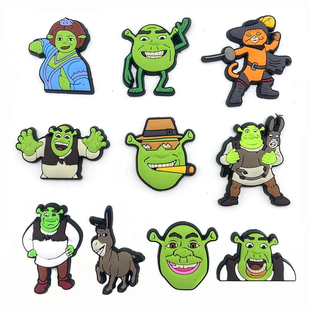 Shrek 10pcs Croc Charms