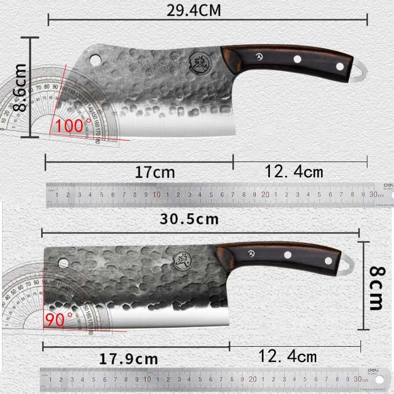 1/2pcs kitchen knife forging Home kitchen super fast sharp cook special meat slicing, chopping knife manual utensils