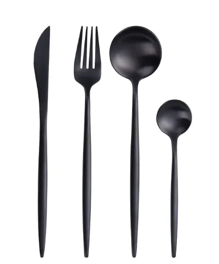 *HIGH QUALITY* Solid Color Stainless Steel Portuguese Cutlery Set